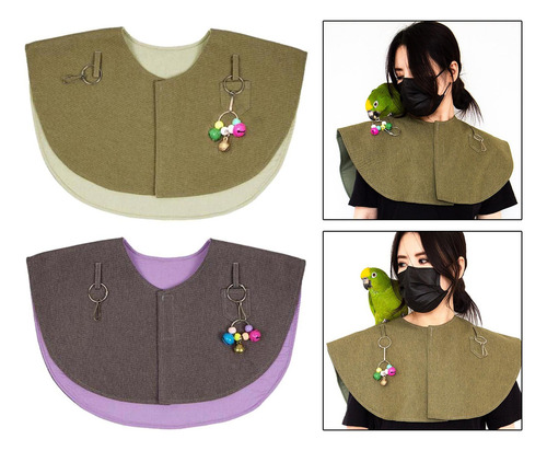 De 2x Parrot Anti Scratch Shoulder Protector Anti Bite Para