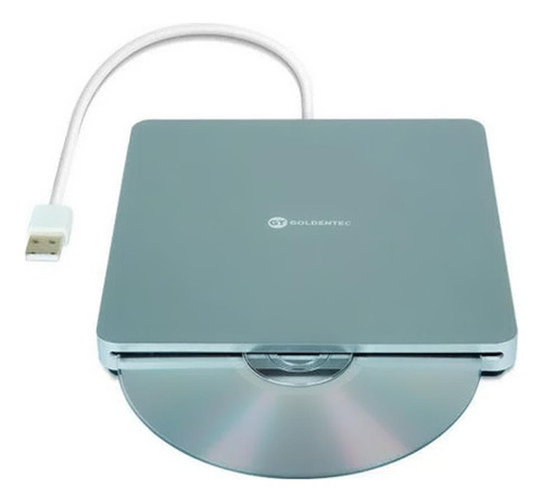 Leitor Gravador Cd/dvd Externo Portátil Usb Slot Goldentec