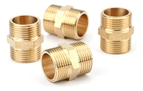 3/4  X 3/4  Metals Brass Pipe Fitting, Hex Nipple, Male...