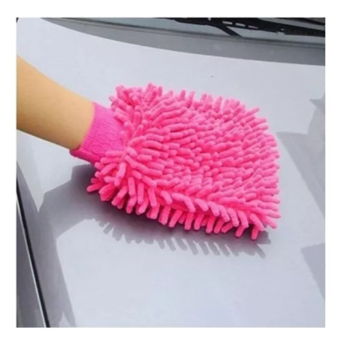 3 Guantes De Microfibra Multiusos Lavado Auto Limpieza Hogar Aleatorio
