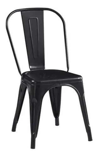 Imagen 2 de 6 de Silla de comedor Vonne Tolix, estructura color negro, 1 unidad