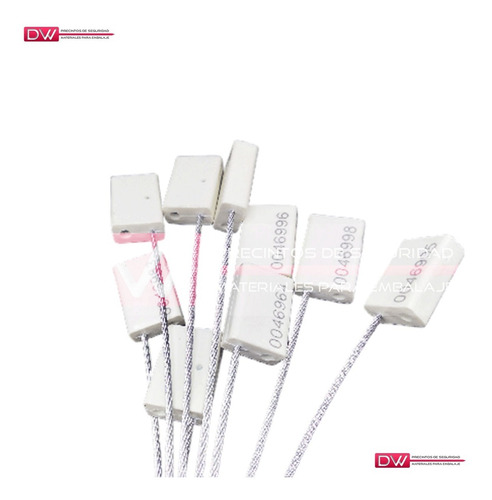 Imagen 4 de 10 de Precinto Metalico Con Cable Acero Nifty Lock X100u Dw!