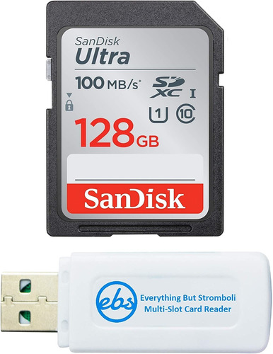 Tarjeta De Memoria Para Nikon Sandisk Ultra 128gb + Lector