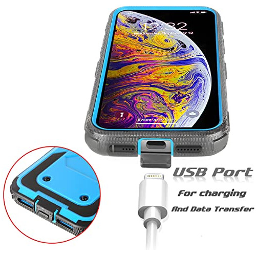 Funda Para Samsung Galaxy Note 5 Azul Rugoso A Prueba Golpes