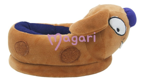 Pantuflas Catdog Gato Perro Marrón Cómodas Pantufla