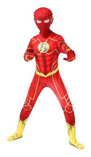 The Flash Superhero Halloween Fiesta Mono Cosplay Disfraz Para Niños Y Adultos