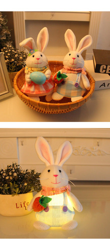 Solvify Conejo De Pascua Decoración De Escritorio 2pcs