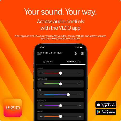Barra De Sonido Vizio Elevate Se 5.1.2 Sl512x-0806 Con Subwo