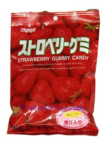 Gomitas De Sabor Fresa Kasugai Strarberry Japonesas 