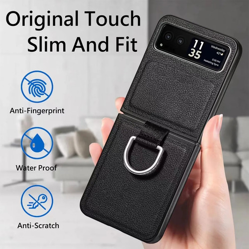 Litchi Pattern Phone Case Para Motorola Razr40 Ultra