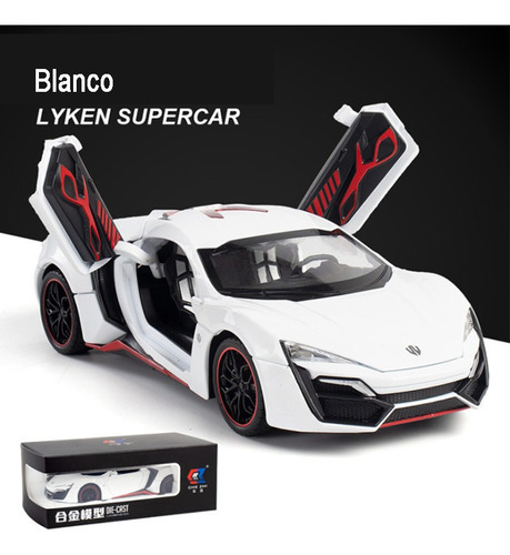 Rapido Y Furioso 7 Lykan Supercar Miniatura Metal Autos 1/24