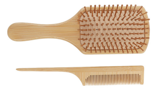 Juego Cepillos Madera Para Desenredar El Pelo Y Peine