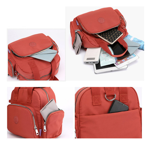 Bolsa De Moda Com Carregador Usb Portátil 2025 Cor Laranja