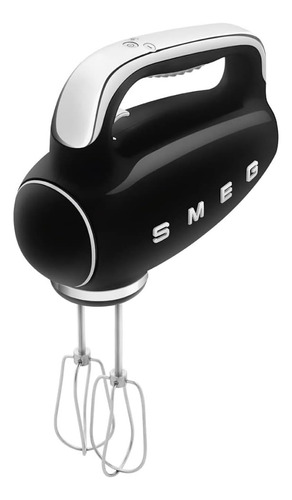 Smeg Black 50s Retro Electric Hand Mixer Con Un Juego De Bat
