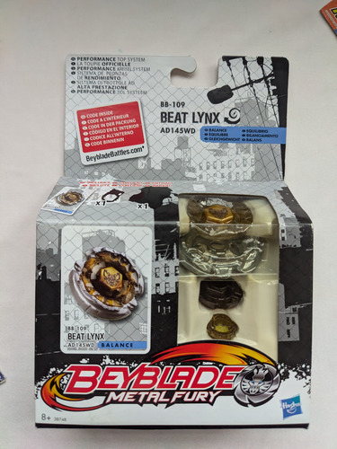 Beyblade Metal Fight Hasbro Bb-109 Beat Lynx (Usado)