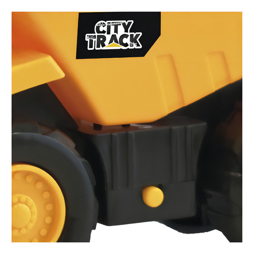City Track Set De Topadora Y Volcador Con Sonido Color Amarillo