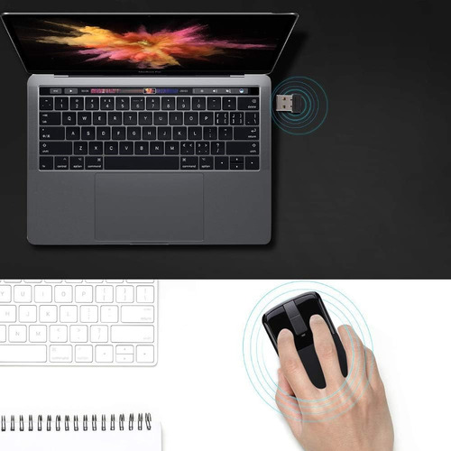 Mouse Inalámbrico Sungooyue, Mouse Plegable Con Receptor 160