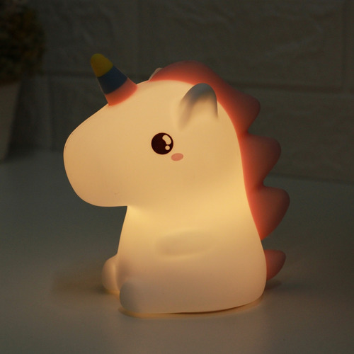 Abajur Decorativo Unicórnio Luminária Noturna Em Silicone
