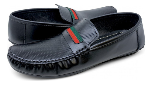 Zapato Casual Mocassin Con Listón Elegante Formal 3708p