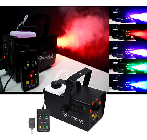 Rockville R1200l Maquina Humo Luz Led Estroboscopica Dmx+2