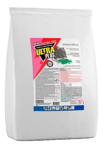 Veneno Ratas Raticida Ultra Plus En Grano X 5 Kg