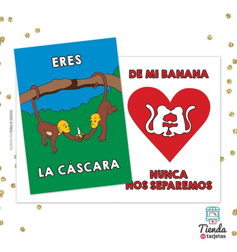 Imagen 4 de 6 de Tarjeta Impresa Eres La Cáscara De Mi Banana Simpsons Sobre