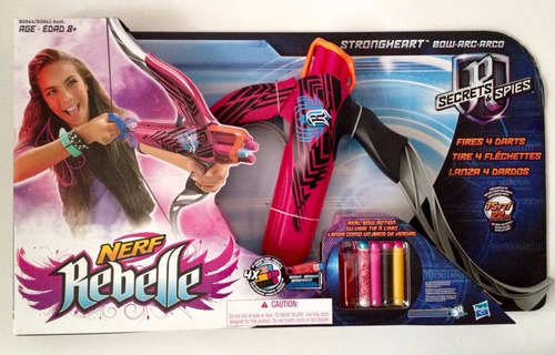 Arco Nerf Rebelle Strongheart Espia Secreto Bow 4 Dardos
