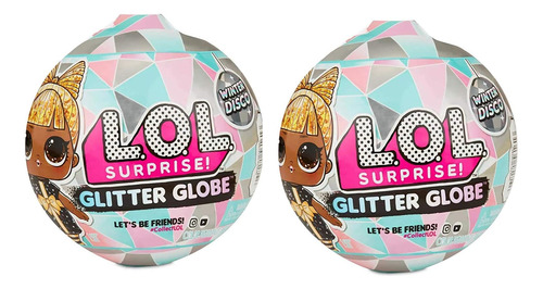 Glitter Globe L.o.l Surprise (8 Sorpresas) Juego De 2 Globos