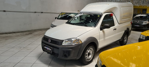 Imagem 1 de 9 de Fiat Strada Working 1.4 Flex 2018 Branca Nova Com Baú