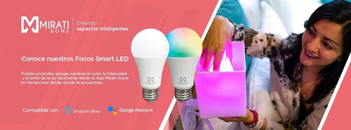 Foco Inteligente Luz Rgb 10w Mirati Home Wifi Alexa Y Google