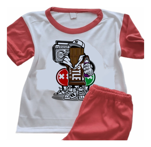 Pijamas Batería Infantiles Impresos Personalizados - 0184