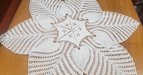 Paño Centro De Mesa Crochet Tejido A Mano