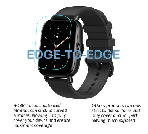 Combo 3 Micas Protectoras De Tpu Premium Para Amazfit Gts 2