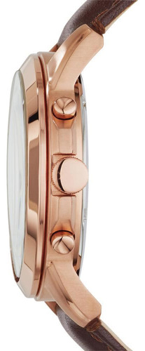 Reloj Fossil Grant Fs4991 Correa De Cuero P/ Caballero