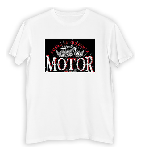 Remera Hombre Vehiculos Motor American Custom Moto M1