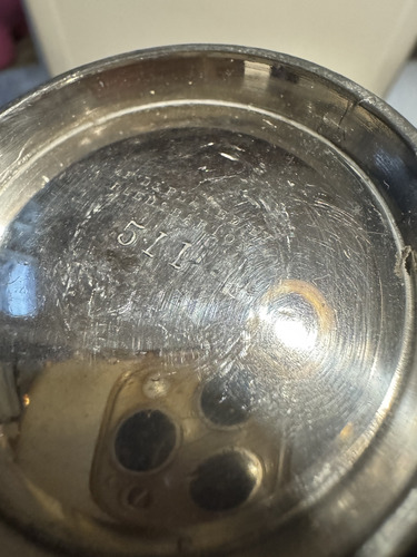 Juego De Baño Antiguo : Porta Cepillo.jabon Y Crema Metal (Usado)