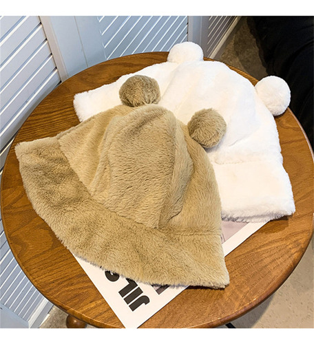Gorro De Mujer Con Forma De Oso De Peluche Con Forma De Cubo