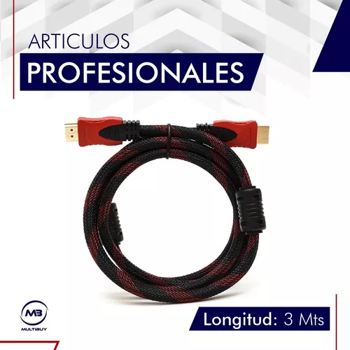 Cable HDMI 3 Metros Enmallado