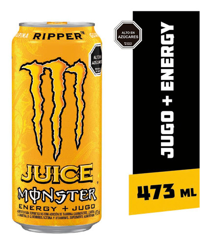 Monster Juice Ripper Lata 473cc