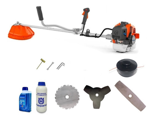 Roçadeira Gasolina Husqvarna 131r Completa Nylon Lâmina