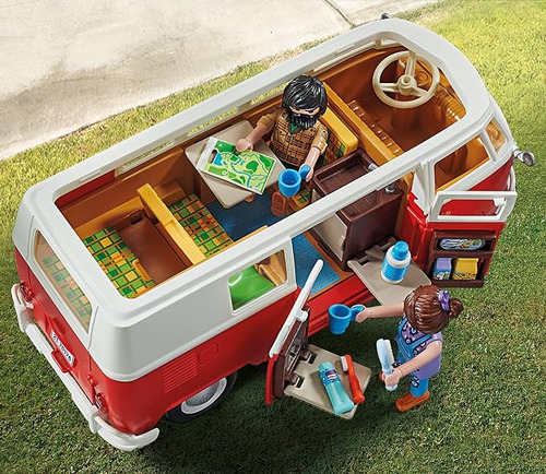 Playmobil Kit De 2 Combis Volkswagen Camping Bus 71519/70176