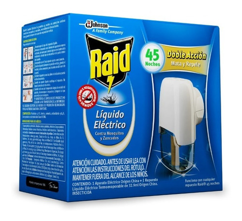 Insecticida 45 Noches Completo Liquido Raid  (cod. 4135)