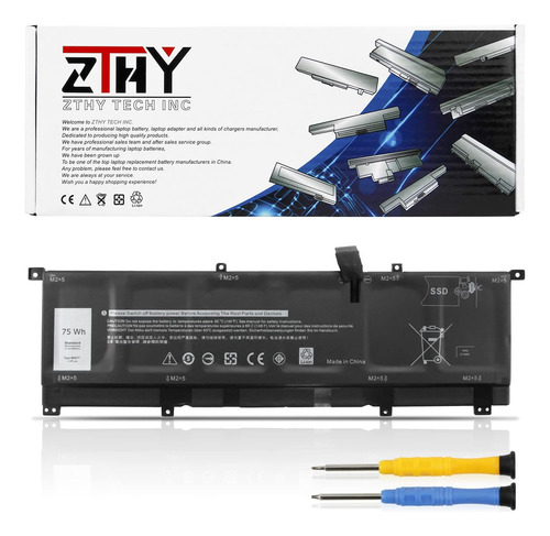 Zthy 8n0t7 Batería P/ Dell Xps 15 9575 2 En 1 Precision 5530