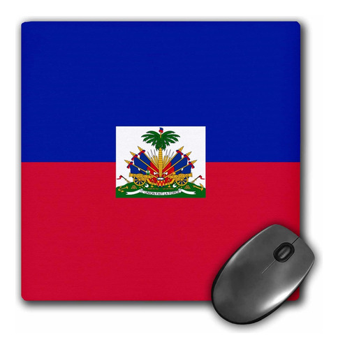 3drose Mouse Pad Bandera De Haití Azul Marino Oscuro Y Rojo