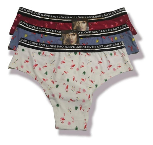 Pack 3 Bikini Mujer Licra Sin Costuras