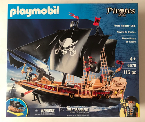 Barco Pirata De Asalto Playmobil 6678 Pirate Raiders Ship (Usado)