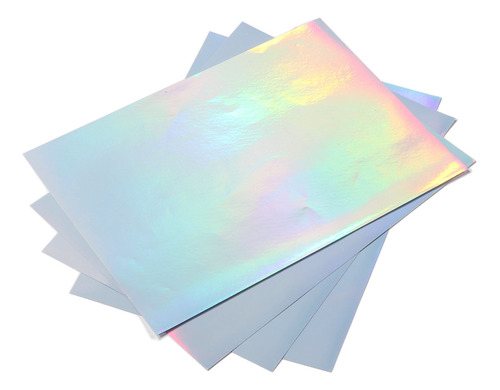 Papel Adhesivo Holográfico Para Impresora Láser, 22 Hojas A4