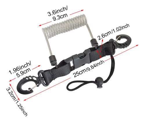 Correa De Seguridad Para Cámara, Cable En Espiral, Linternas