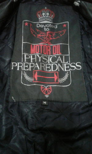 Motor Oil Campera Bomber Aviadora Vintage Optima