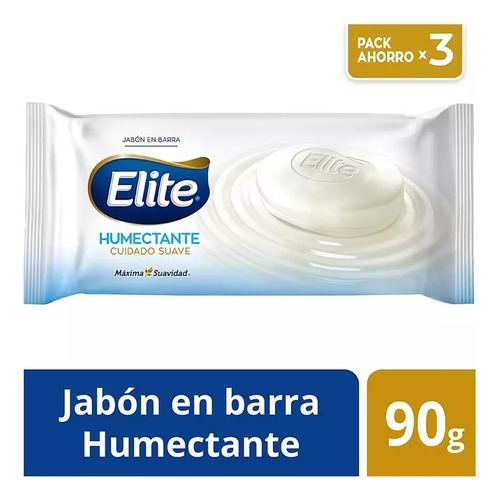 Elite Jabón Barra Elite Humectante Cuidado Suave 90gr